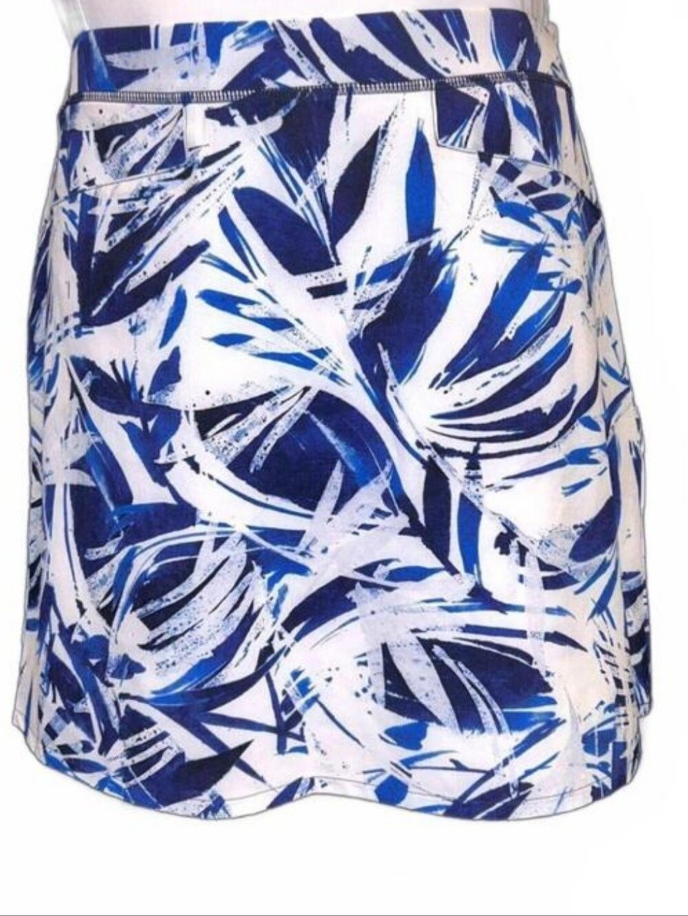 RLX Ralph Lauren  Pleated Skirt "Blue Palm Print" Women's XS | NWT